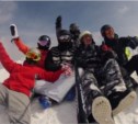 Хели-ски на Сахалине: вертолет «Робинсон» впервые забросил на Майорский хребет лыжников и сноубордистов