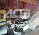 Перед всмятку: в Южно-Сахалинске водитель врезался в дорожный пылесос и сбежал с места аварии
