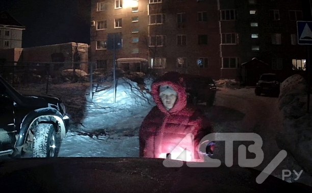 Эмоциональная сахалинка избила автомобиль, который попался ей на дороге