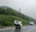 Автомобиль перевернулся на автодороге Южно-Сахалинск - Холмск