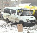 Маршрутка сбила пешехода в Южно-Сахалинске 