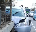 Женщина пострадала при столкновении четырех автомобилей в Южно-Сахалинске