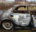 В Южно-Сахалинске потушили горящий автомобиль