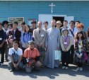 Японская делегация посетила православный храм в Южно-Курильске