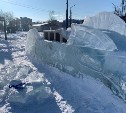 Вандалы разрушили ледовый городок в Аниве