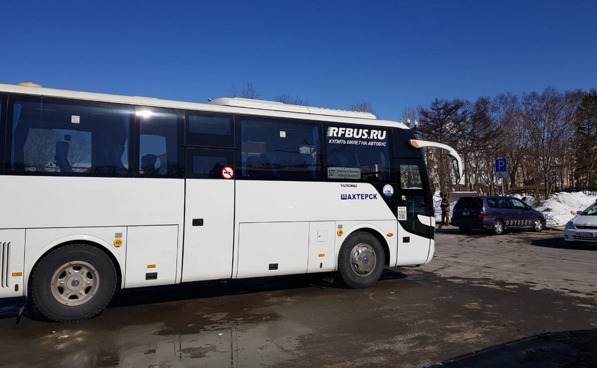 Жители региона могут следить за автобусами из Шахтерска в Южно-Сахалинск в мобильном приложении