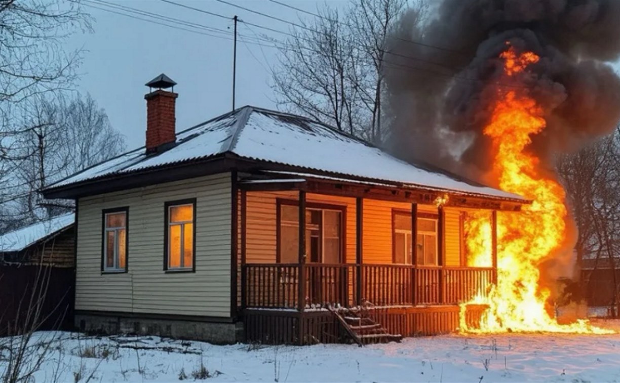 В Костромском горело медицинское учреждение