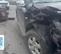 За рулём автомобиля, устроившего ДТП с мотоциклом в Южно-Сахалинске, находился 63-летний мужчина