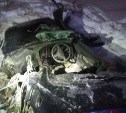 Появились фотографии последствий ночного ДТП на Фархутдинова в Южно-Сахалинске