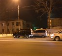 Внедорожник и микроавтобус столкнулись на улице Железнодорожной в Южно-Сахалинске