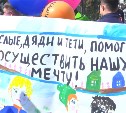 Многодетные семьи вышли на пикет в центре Южно-Сахалинска