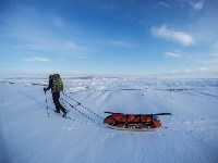 Максим Пасюков и Данил Волосович пытаются преодолеть путь из Хабаровского края до Сахалина на лыжах, Фото: 22