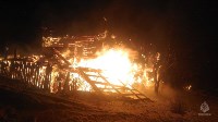Крупный пожар в Южно-Сахалинске, Фото: 4