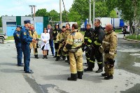 В Сахалинском медколледже прошло пожарно-тактическое учение, Фото: 16