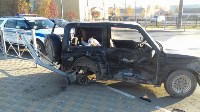 Два человека пострадали при столкновении трех автомобилей в Южно-Сахалинске, Фото: 4