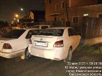 Пьяный бесправник, скрываясь от ДПС, врезался в три машины в Южно-Сахалинске, Фото: 3