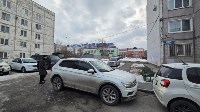 Неизвестный столкнулся с Volkswagen Tiguan и скрылся с места ДТП в Южно-Сахалинске, Фото: 5