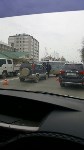 Полицейский УАЗ и Daihatsu Terios столкнулись в Южно-Сахалинске, Фото: 2