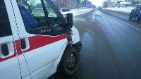 Микроавтобус и скорая помощь столкнулись в Южно-Сахалинске, Фото: 8