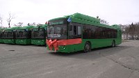 Первая партия новых зелёных автобусов прибыла в Южно-Сахалинск, Фото: 1