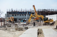 Федеральные власти высоко оценили темпы строительства кампуса СахалинТех, Фото: 7