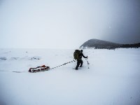 Максим Пасюков и Данил Волосович пытаются преодолеть путь из Хабаровского края до Сахалина на лыжах, Фото: 21