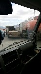 Бензовоз и длинномер столкнулись в Южно-Сахалинске, Фото: 3