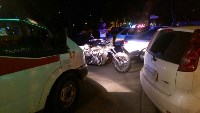 Седан и мотоцикл столкнулись в Южно-Сахалинске, Фото: 1