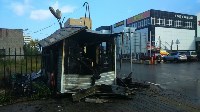 Пожар в центре города потушили ночью в Южно-Сахалинске, Фото: 2