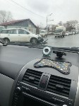 Nissan Terrano врезался в Nissan Wingroad и скрылся с места ДТП в Южно-Сахалинске, Фото: 2
