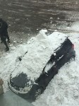 Снежная лавина сошла на автомобиль в Тымовском , Фото: 5