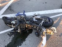 В Южно-Сахалинске гонка двух мотоциклистов закончилась крупной аварией, Фото: 3