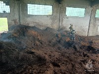 На заброшенном складе в Тымовском районе продолжают гореть опилки, Фото: 2