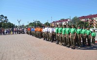 Сахалинские курсанты получили васильковые береты Президентского полка, Фото: 1