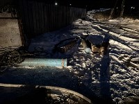 Пожар в автомастерской в Стародубском: Фото 2 Пожар в автомастерской в Стародубском, Фото: 2