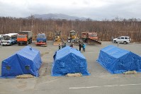 Тренировку по ликвидации последствий ЧС зимой проводят сахалинские спасатели, Фото: 2