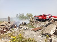 В Корсакове горят руины , Фото: 6