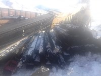 Автокран упал на железнодорожника на юге Сахалина, Фото: 9