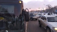 Кроссовер, седан и три пассажирских автобуса столкнулись в Южно-Сахалинске, Фото: 6