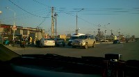 Легковой автомобиль и мотоцикл столкнулись в Южно-Сахалинске, Фото: 1