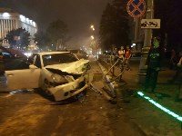 Три человека пострадали при столкновении трех автомобилей в Южно-Сахалинске, Фото: 7