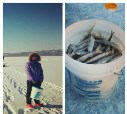 Первая зимняя рыбалка на лебяжьем озере 2015 год 