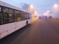 Два ДТП с участием рейсовых автобусов произошли за утро в Южно-Сахалинске, Фото: 3