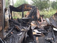 Четыре гаража сгорели в Южно-Сахалинске, Фото: 3
