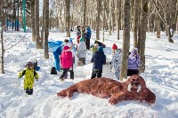 Китов из снега слепили в парке Южно-Сахалинска , Фото: 28