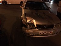 Двух человек и два автомобиля сшиб одним ударом водитель Toyota Aristo, Фото: 4