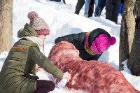 Китов из снега слепили в парке Южно-Сахалинска , Фото: 30