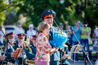 Военный духовой оркестр Южно-Сахалинска поздравил жителей с предстоящим Днем города, Фото: 6