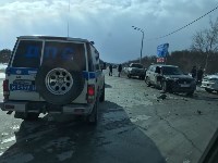 Suzuki Escudo и Toyota Noah столкнулись в Южно-Сахалинске, Фото: 8