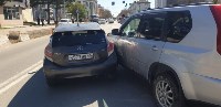Очевидцев ДТП с участием двух легковушек разыскивают в Южно-Сахалинске, Фото: 1